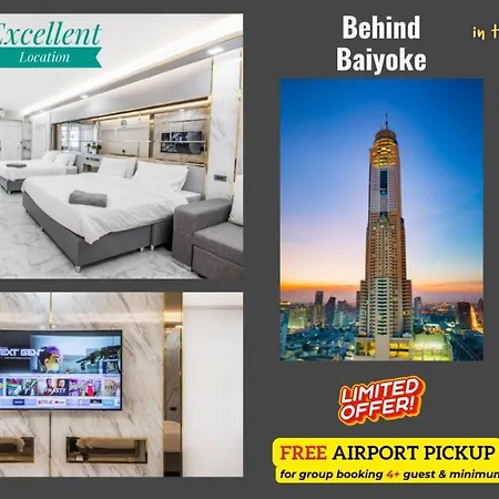 Family Hub Pratunam 6 Free Airport Pickup Min 3Nights And 4Adults Stay